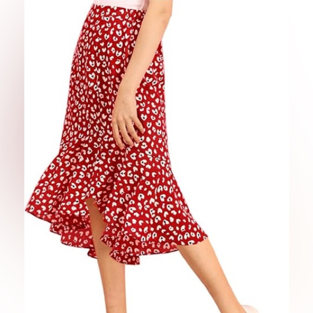 Paper Heart silky high-low Skirt Size 8